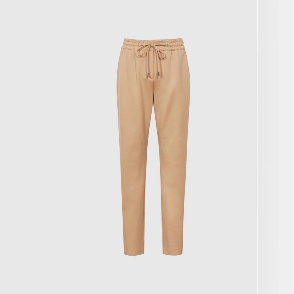 REISS Eve Pull On Jogger Pants In Camel US 10